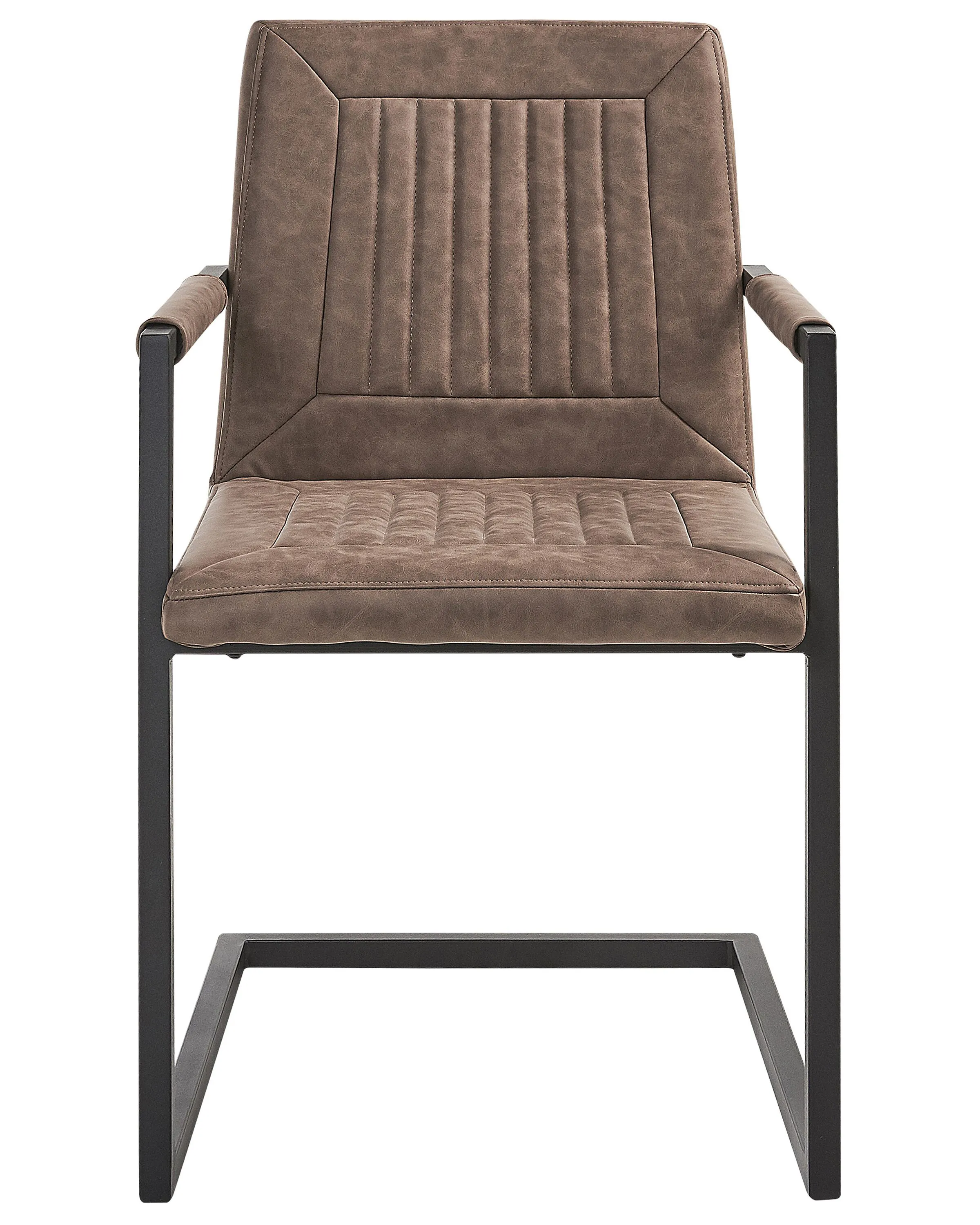 Set van 2 vergaderstoelen BRANDOL Kunstleer Bruin
