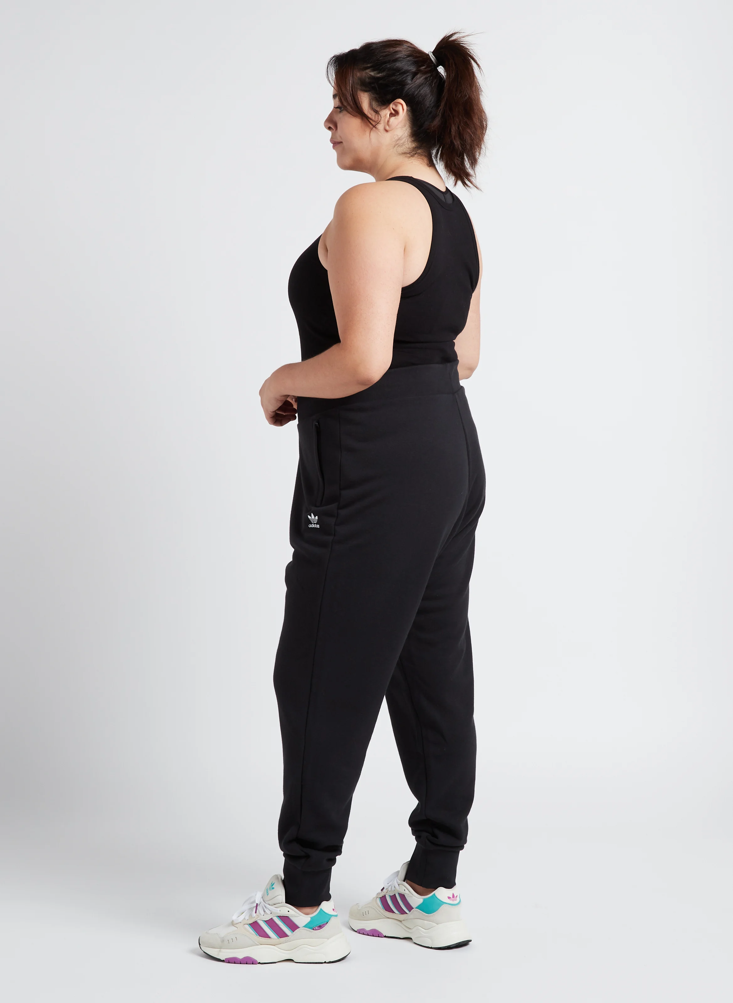 Jogging slim-fit en coton | Noir