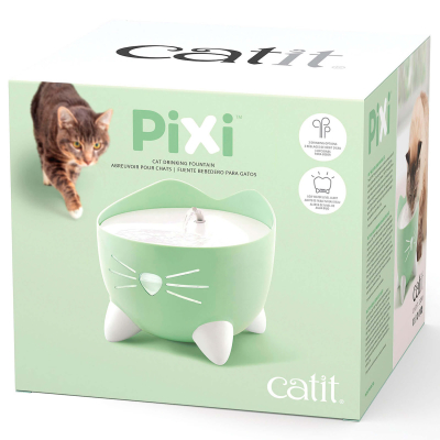 Catit Trinkbrunnen Pixi Fountain Mint Green für Katzen 2.5l