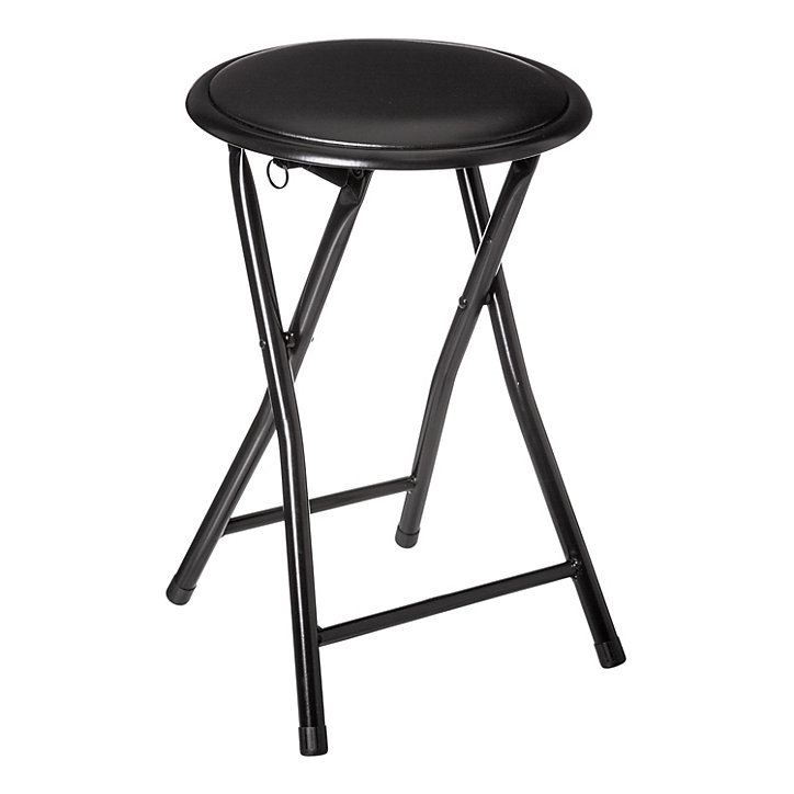 Tabouret pliante H. 45 cm Modern Color 5Five PVC noir
