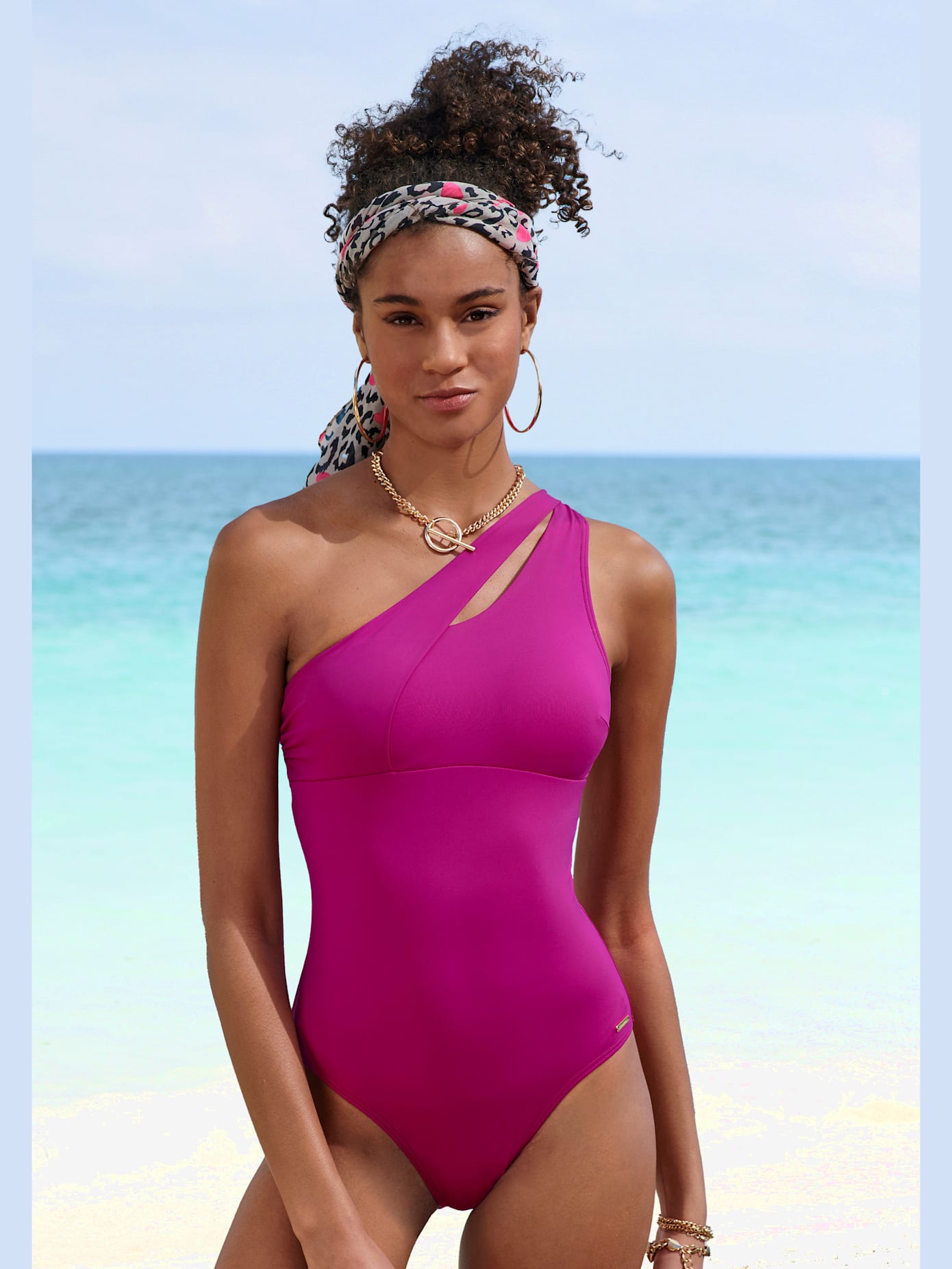 Maillot de bain coupe asymétrique