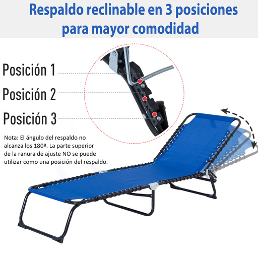 Tumbona Plegável Outsunny 84b-206