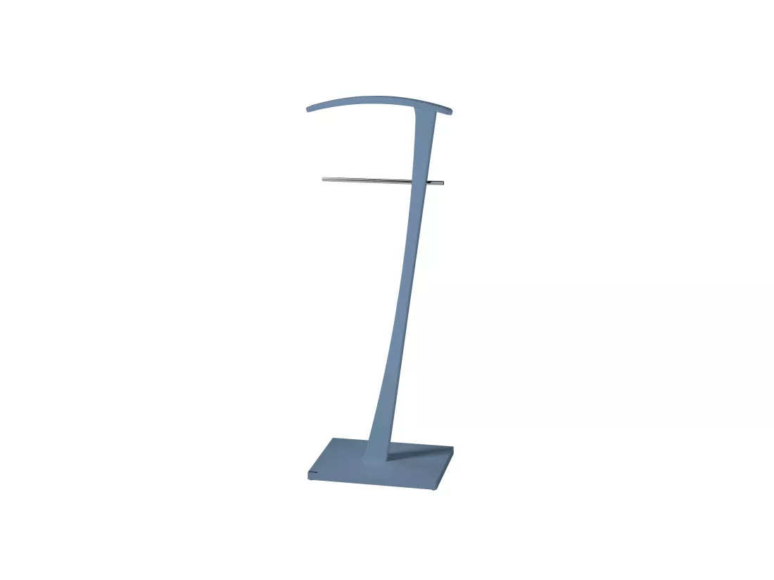 Valet de nuit - H115cm x L48cm x P28cm - hêtre massif bleu - Lindes
