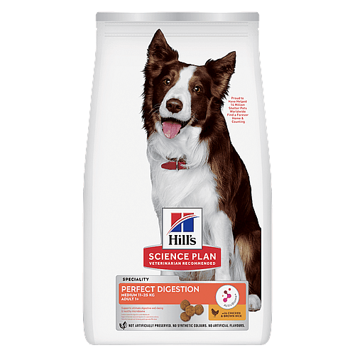 Hill's Science Plan Canine Adult Perfect Digestion Hondenvoer Medium | 14 kg | 11800.1