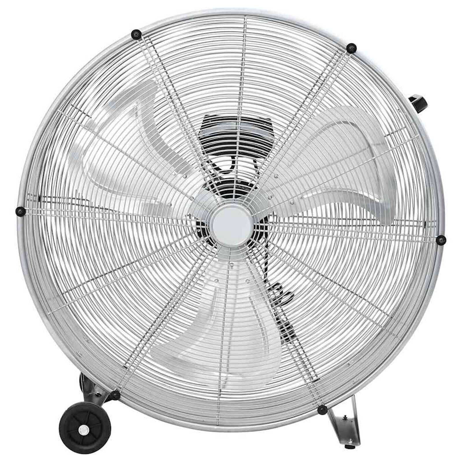 vidaXL Trommelventilator met wiel 79 x 37 x 82 cm aluminium