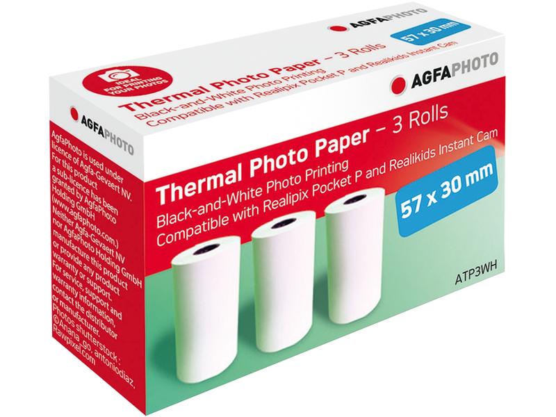 Agfa Thermopapier Realipix / Realkids Thermopapier für Realipix Pocket P und Realikids Sofortbildkamera