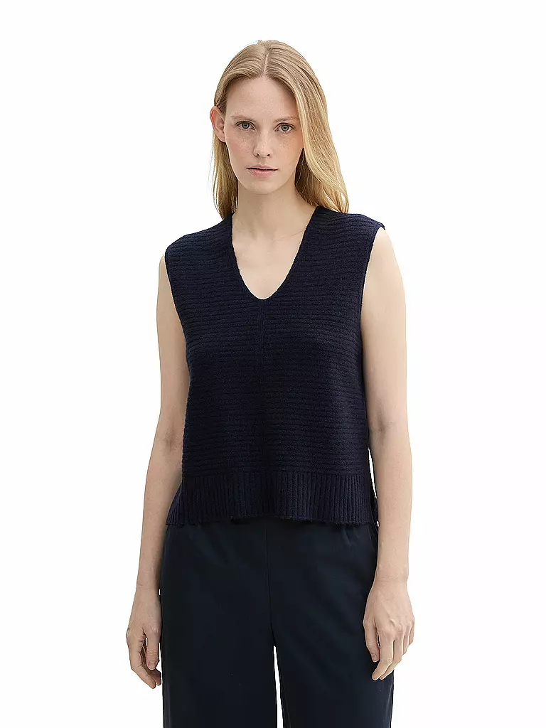 TOM TAILOR Pullunder blau
