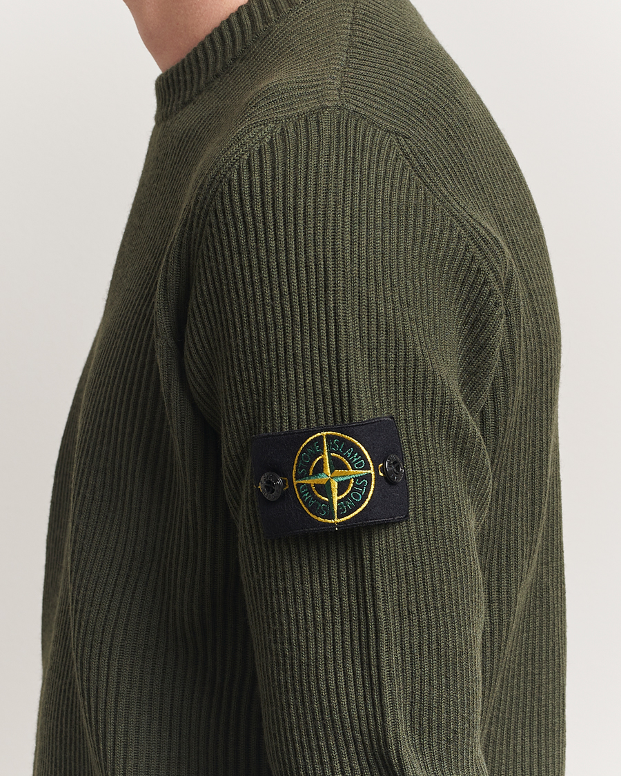 Stone Island Full Rib Crewneck Military Green