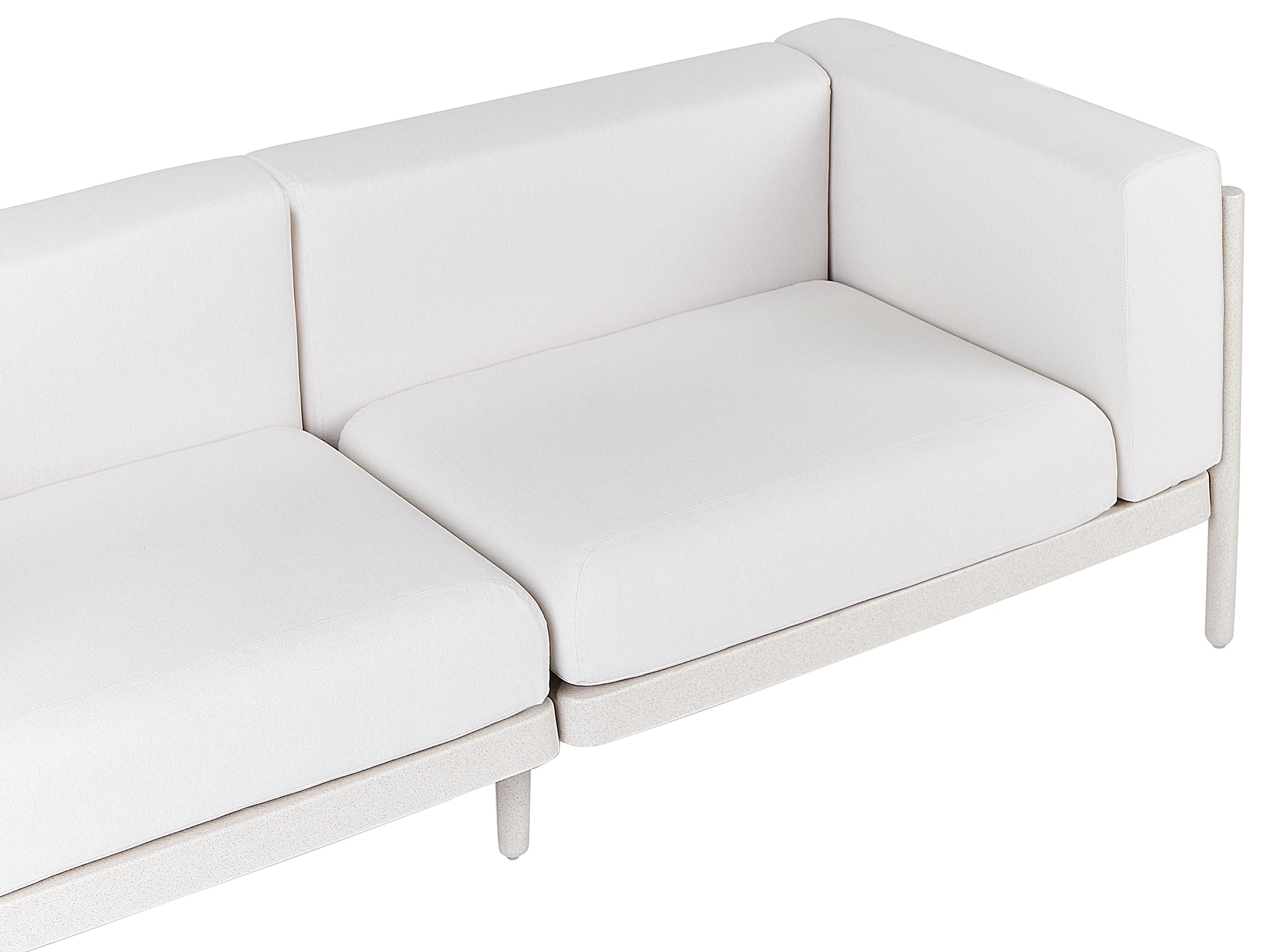 Loungeset met tafel 4-zits FERRETTI Lichtbeige