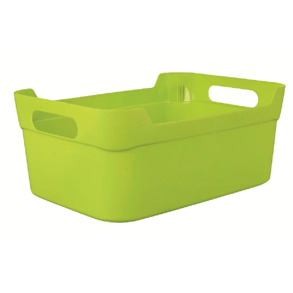 Panière en plastique coloré