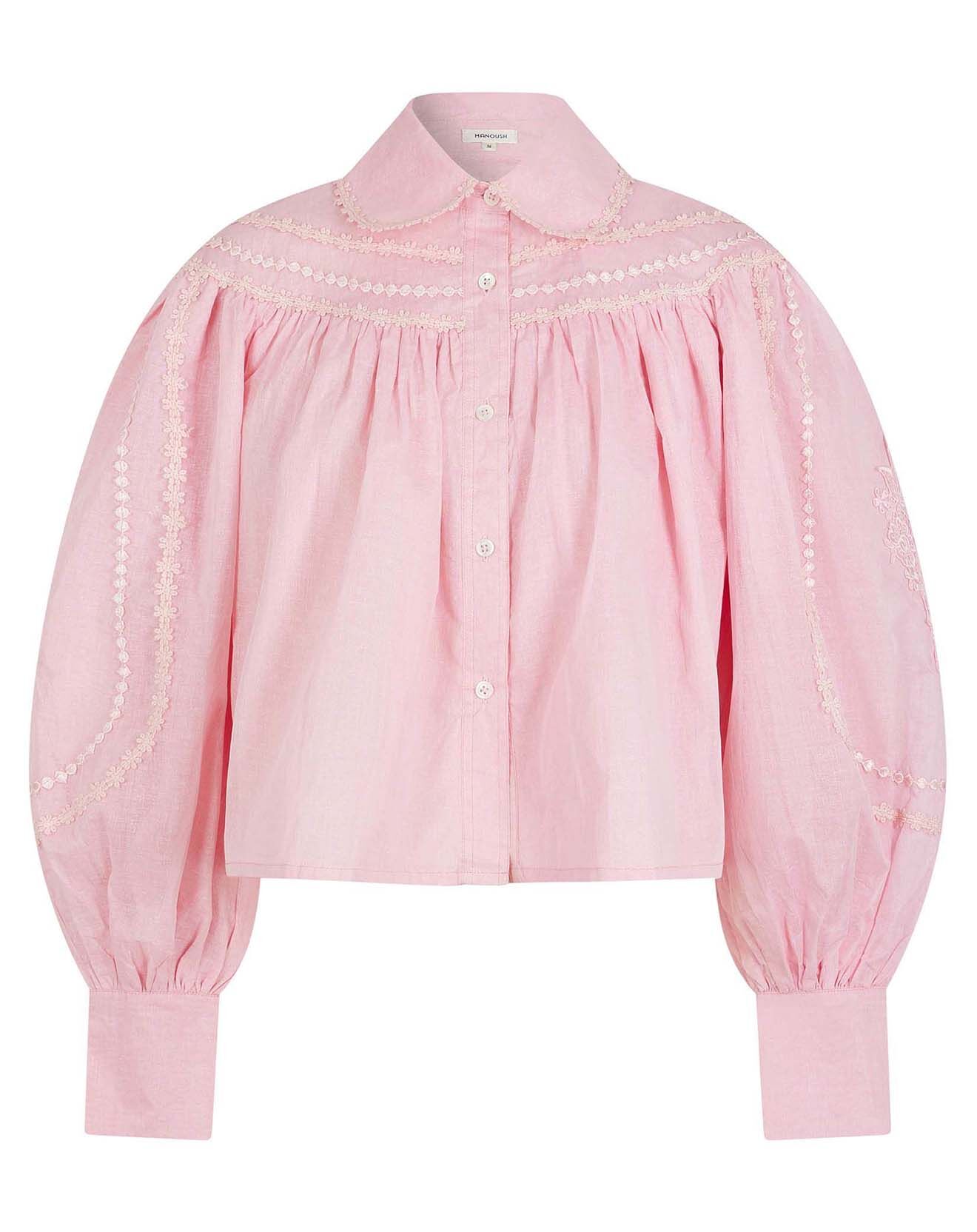 Manoush Chemise large Bridgerton rose poudre