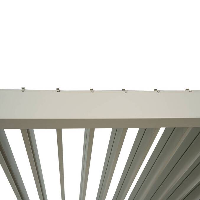 Pergola électrique bioclimatique autoportante EVORA Argile