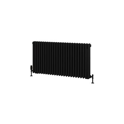 Eastbrook Rivassa 3 koloms radiator 115x60cm staal 2038W zwart mat