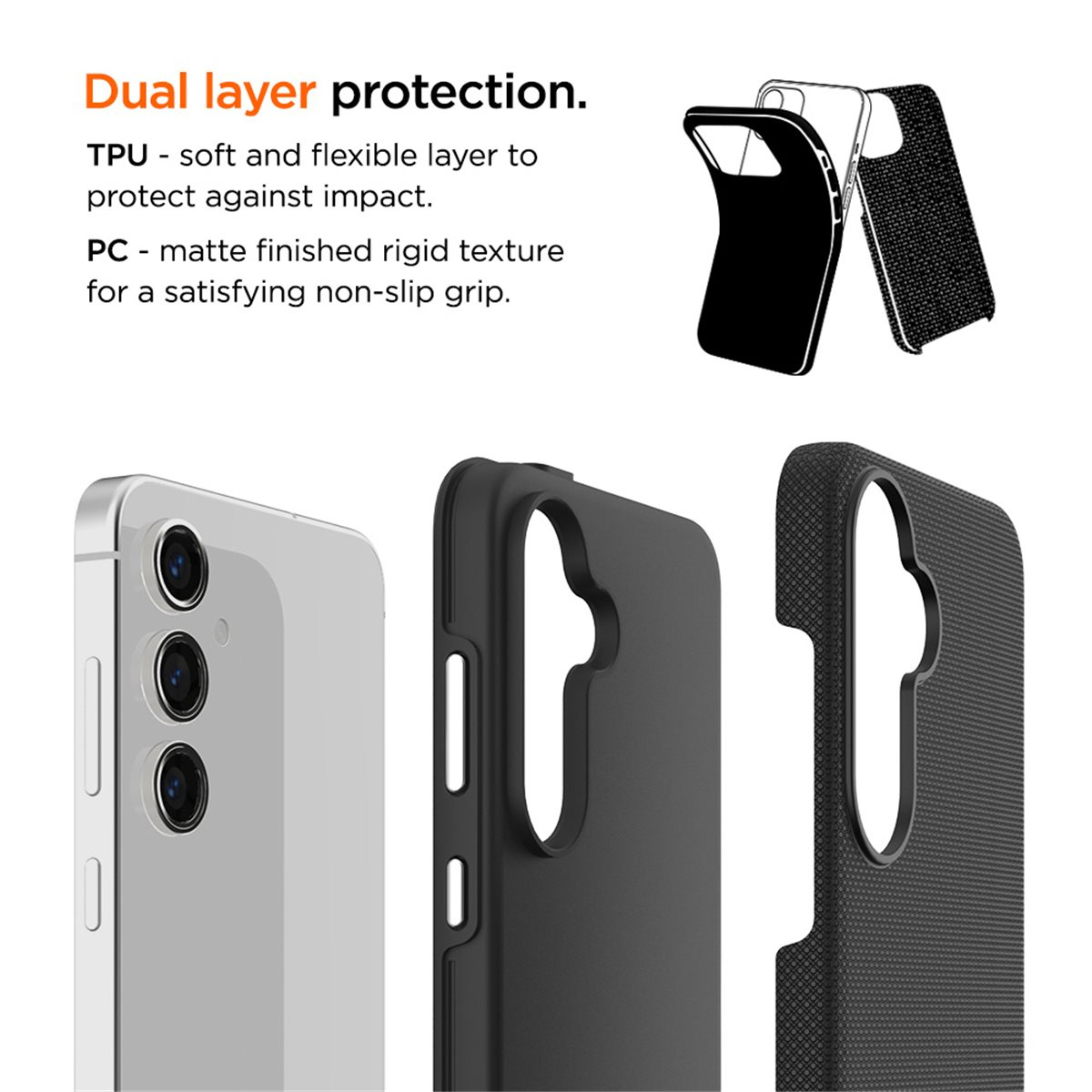 Samsung Galaxy S24 FE North Case Premium Hybrid Schutzhülle (EGCA00671) - Schwarz