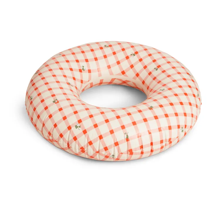 garbo&friends Bouée gonflable Gingham Sorrel | Rouge