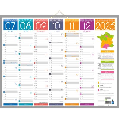 Calendrier bancaire année civile BOUCHUT 
