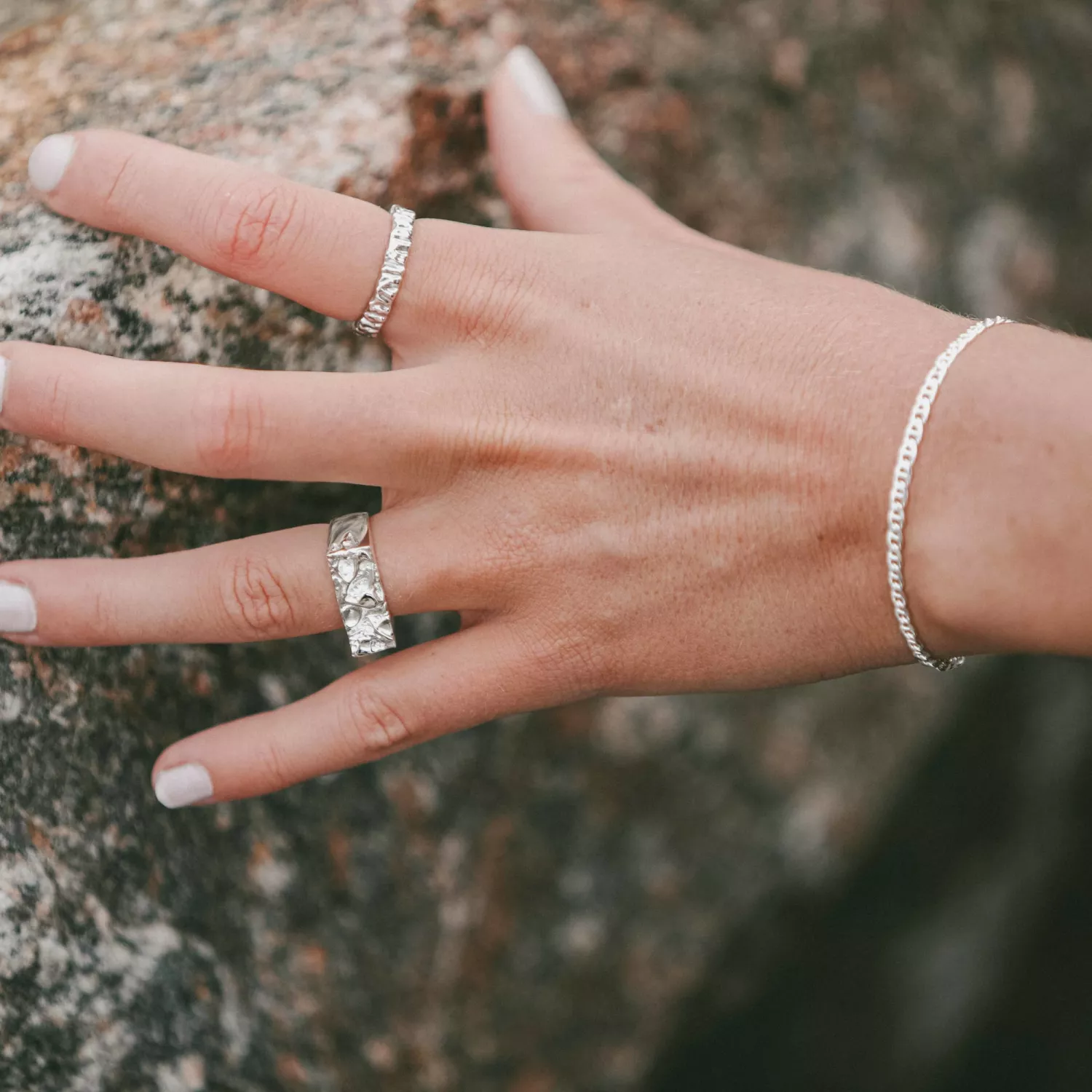 IX Studios Rustic Ring 22 kt. Sølv DMN0321SL