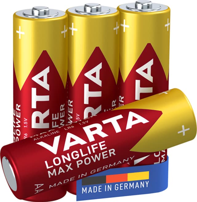 Varta Longlife Max Power AA-batterier (4-pak)