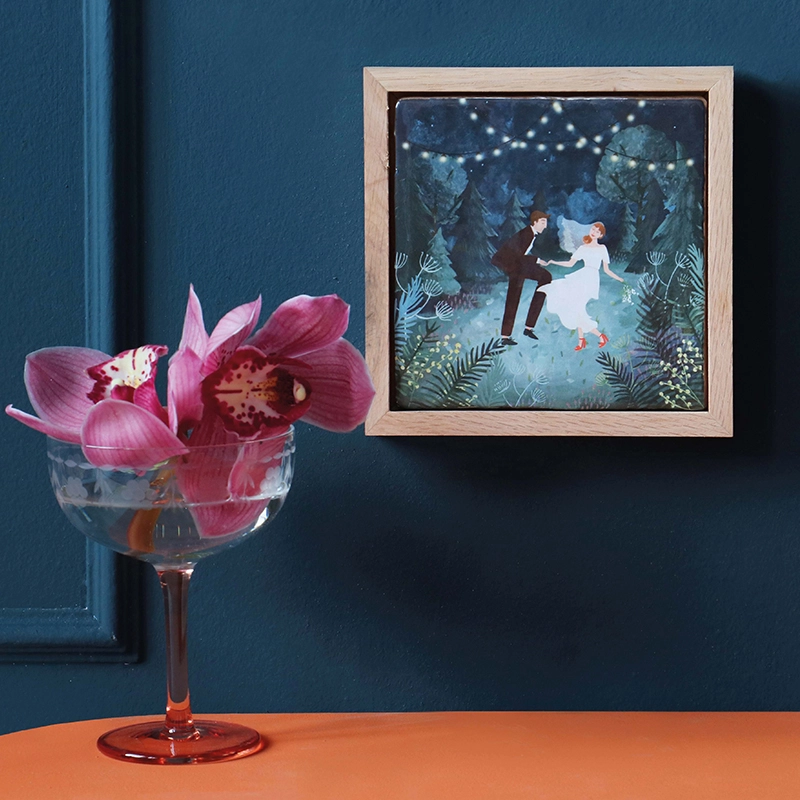 StoryTiles wandtegel Our wedding night Medium