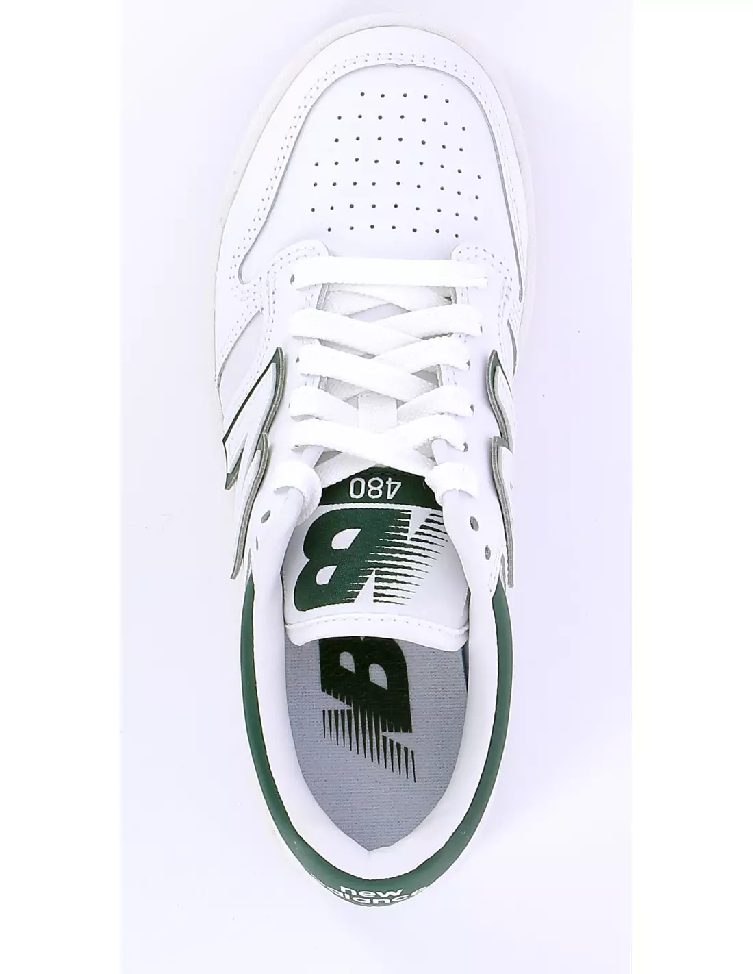 NEW BALANCE 480 - Baskets WHITEVERT