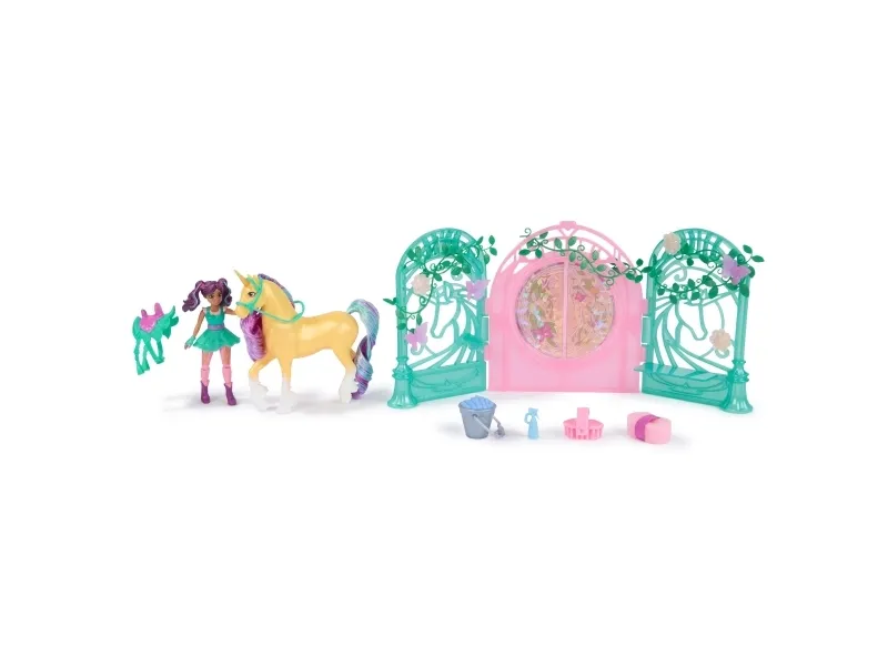 Unicorn Academy Ava & Leaf Stall Playset