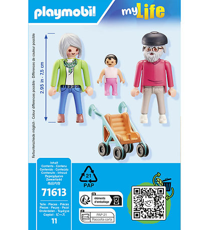 Playmobil My Life - Bedstefor?ldre med Baby - 71613 - 11 Dele