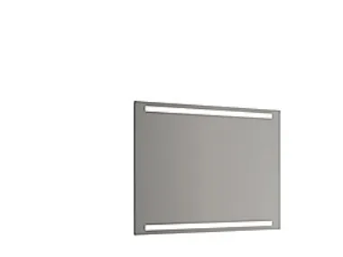 Dansani Spejl Repeat 70*100 cm - Repeat Spejl med vandret lys i top og bund, 100x70 cm