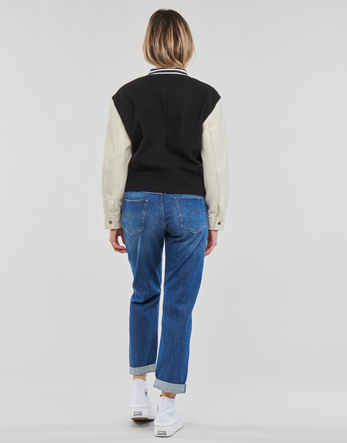 Only - ONLWEMBLEY L/S COLLEGE JACKET CC PNT - Noir / Blanc