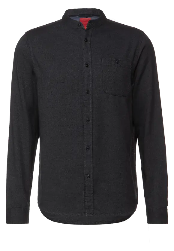Hemd in Melange Optik - anthracite grey melange
