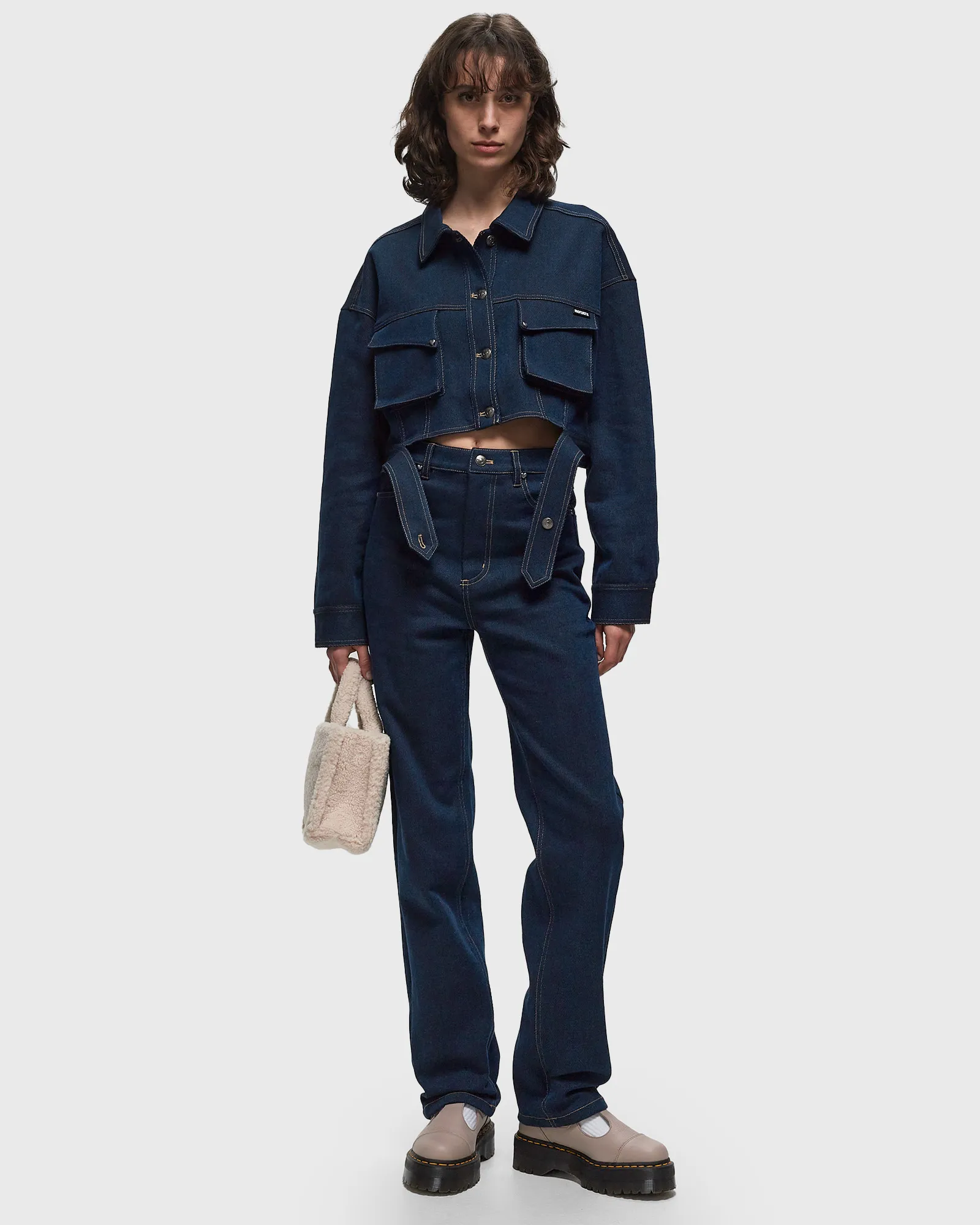 ROTATE Birger Christensen STRETCH CROPPED JACKET