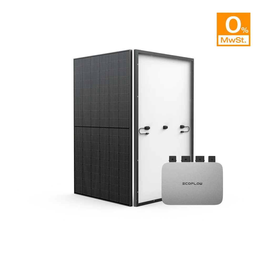 EcoFlow PowerStream Balkonkraftwerk 800W - 400W Starres Solarpanel