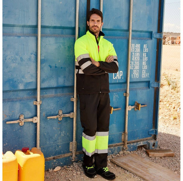 VELILLA VL183 - Veste Polaire Bicolore Haute Visibilité