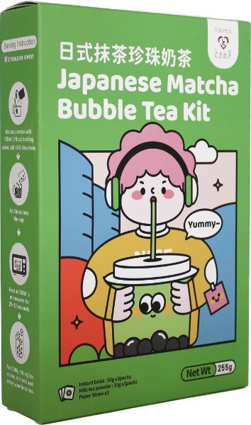 Tokimeki bubble tea kit matcha smaak 3 porties