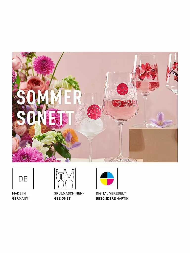 RITZENHOFF Aperitifglas 2er Set SOMMERSONETT SPRITZ #11 und #12 Ana Vasconcelos rosa