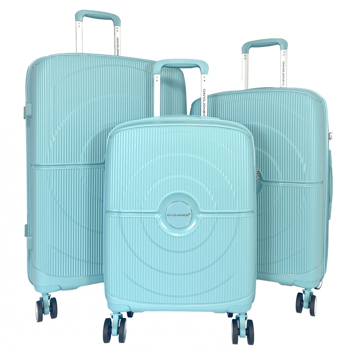 David Jones Lot 3 valises rigides dont 1 valise cabine David Jones TSA PETE