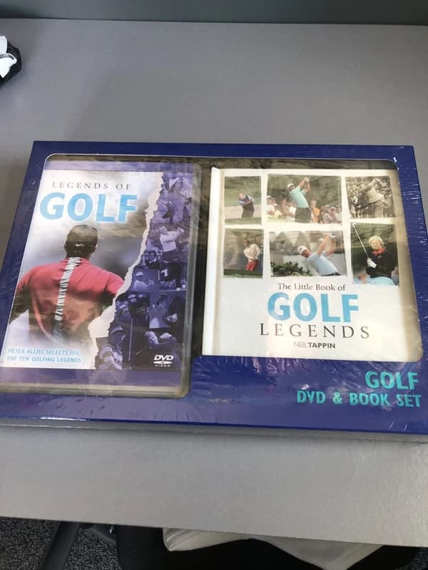 Legends Of Golf DVD & Book Box Set Tappin & Alliss Fathers Day Gift Region 2 (Brand New)