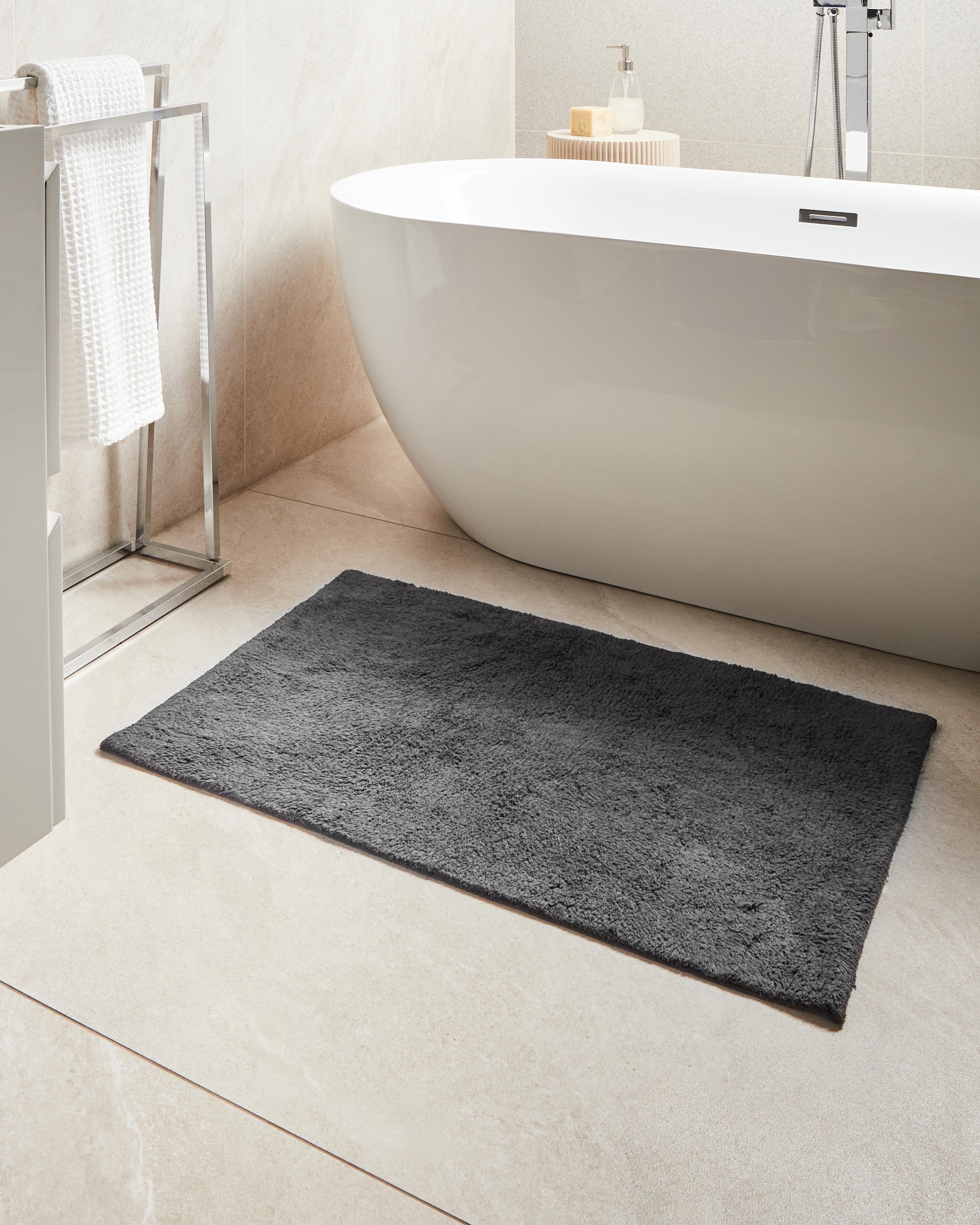 Badmat GOELA Zwart 60 x 90 cm Katoen
