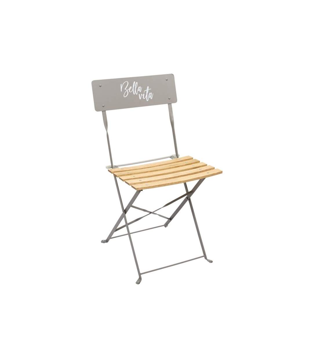 Paris Prix - Lot De 2 Chaises Pliantes bella Vita 81cm Taupe