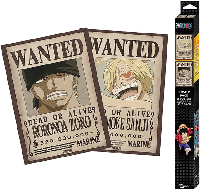 GB eye One Piece Zoro og Sanji to-plakats-sæt
