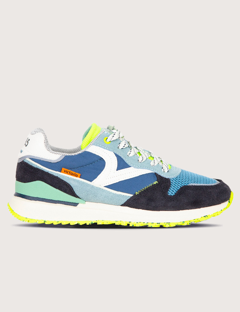 VICTORIA BASKETS HOMME LEGGERA NEON TOUCH MARINO