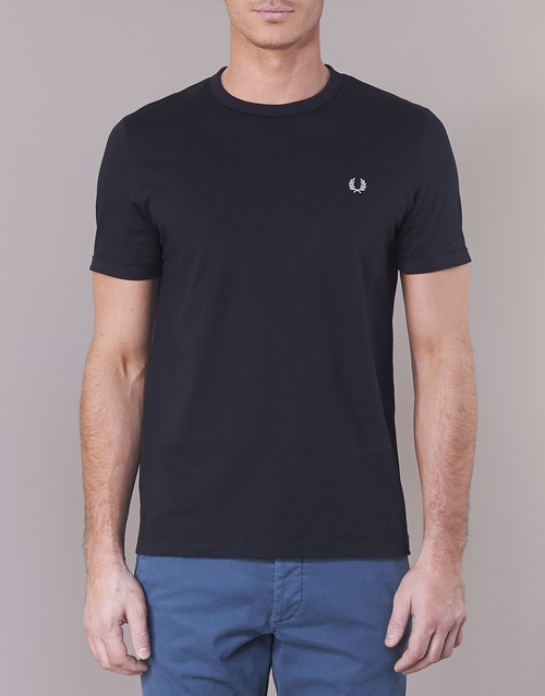 Fred Perry - RINGER T-SHIRT - Marine