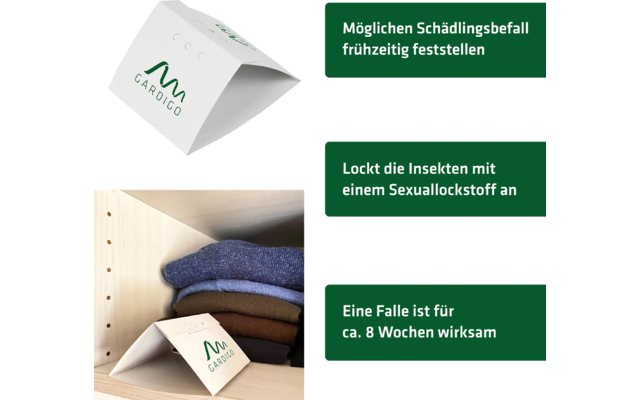 Gardigo Kleider Mottenfalle 2er Set