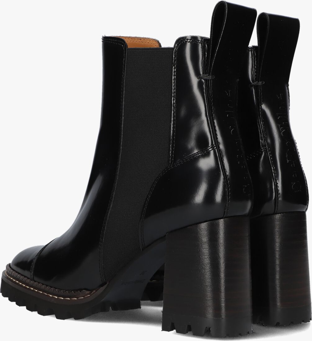 SEE BY CHLO\u00C9 zwarte see by chlo&eacute; enkellaarsjes mallory