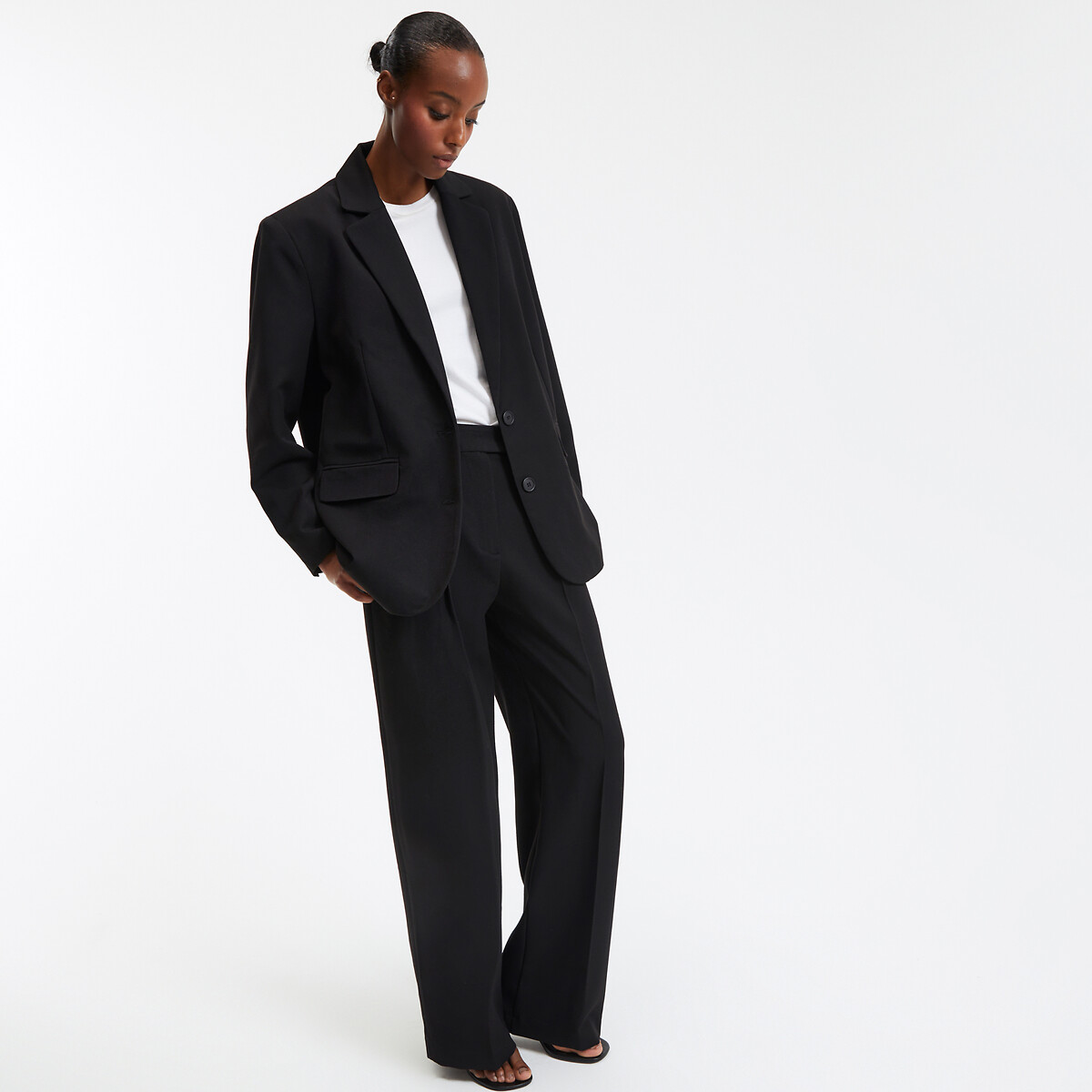 COLEÇÕES LA REDOUTE<br>Jaqueta solta em poliviscose
