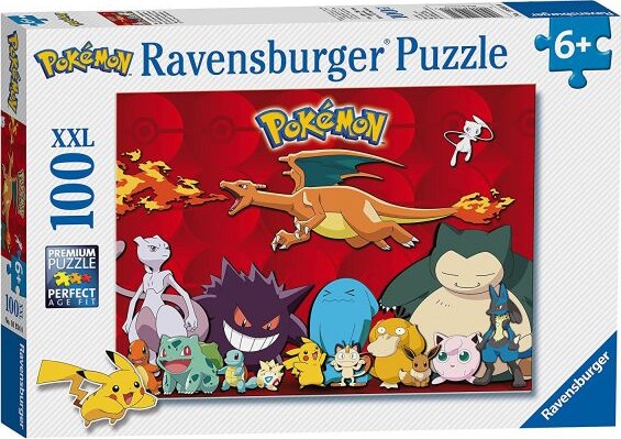 Pokémon Puslespil - 100 Xxl Brikker - Ravensburger