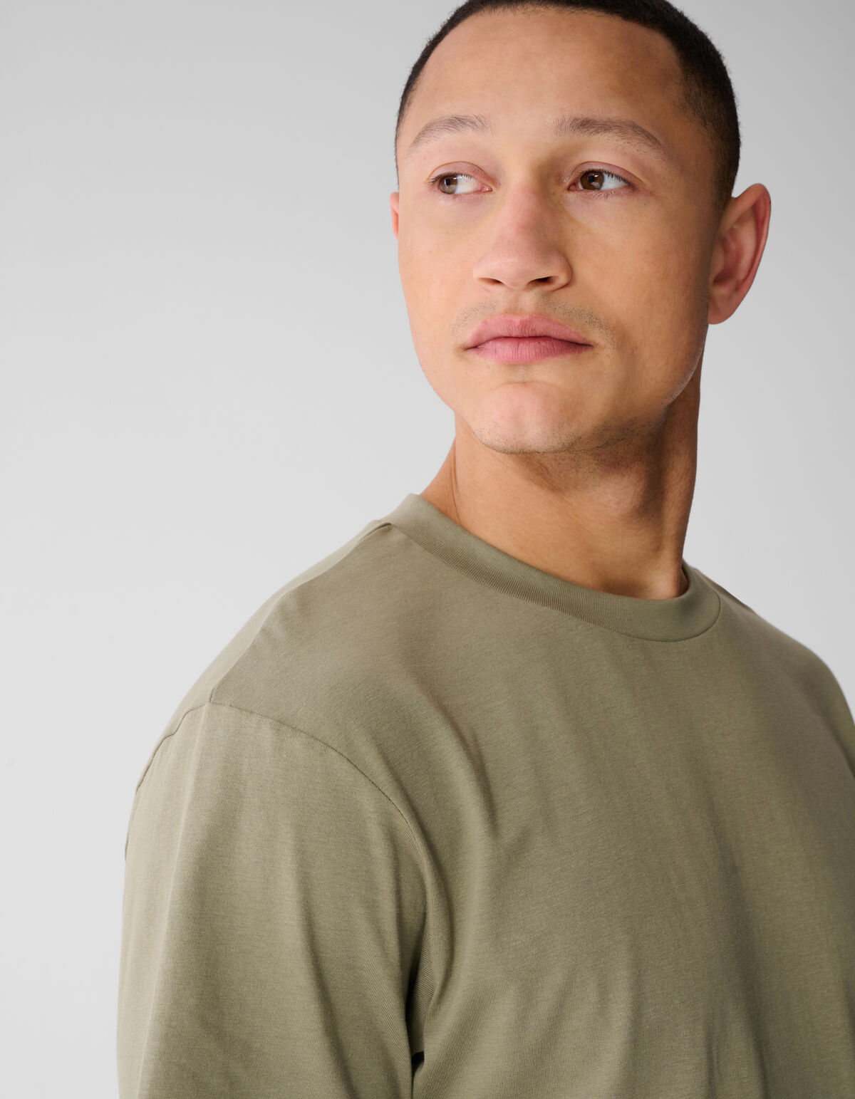 Wave Artwork T-shirt Khaki