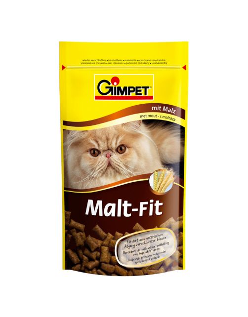 Gimcat Malt-Fit Met Mout - Kattensnack - Naturel 50 g