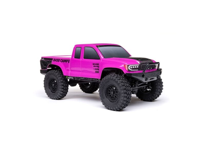 Axial Rock Crawler SCX24 Base Camp 4WD, Pink RTR 1:24 Rock Crawler Brushed RTR mit Akku & Ladegerät