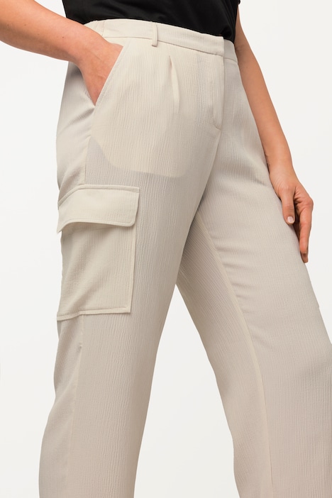Cargohose, weites Bein, Cargotaschen, Hosenhaken