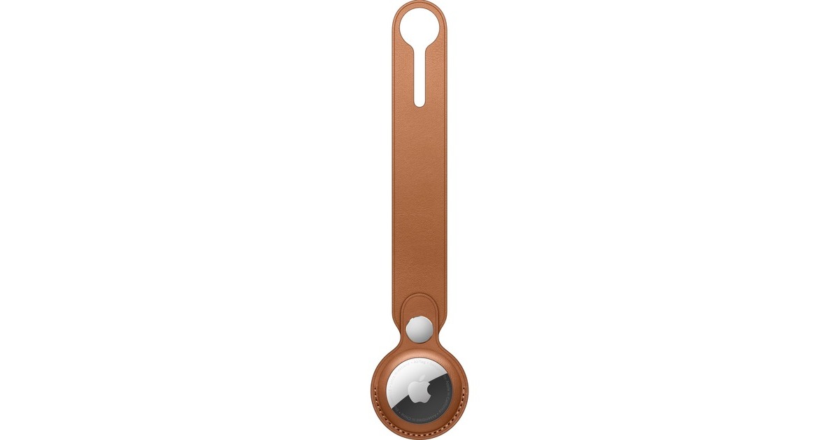 AppleLeren AirTag-hanger - Zadelbruin hoesje  (Bruin)
